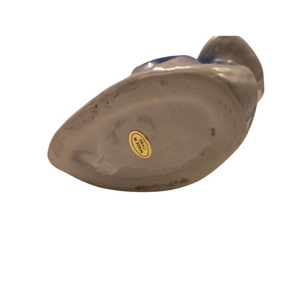 VTG Ceramic Pastel Fish Shaped Bud Vase 8" - Picture 6 of 7